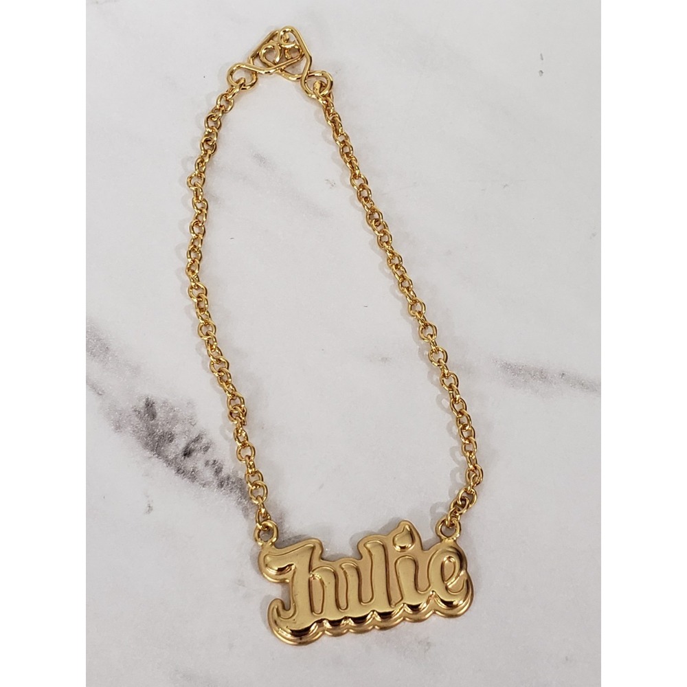 American Girl Doll Julie Meet Name Necklace Historical EX